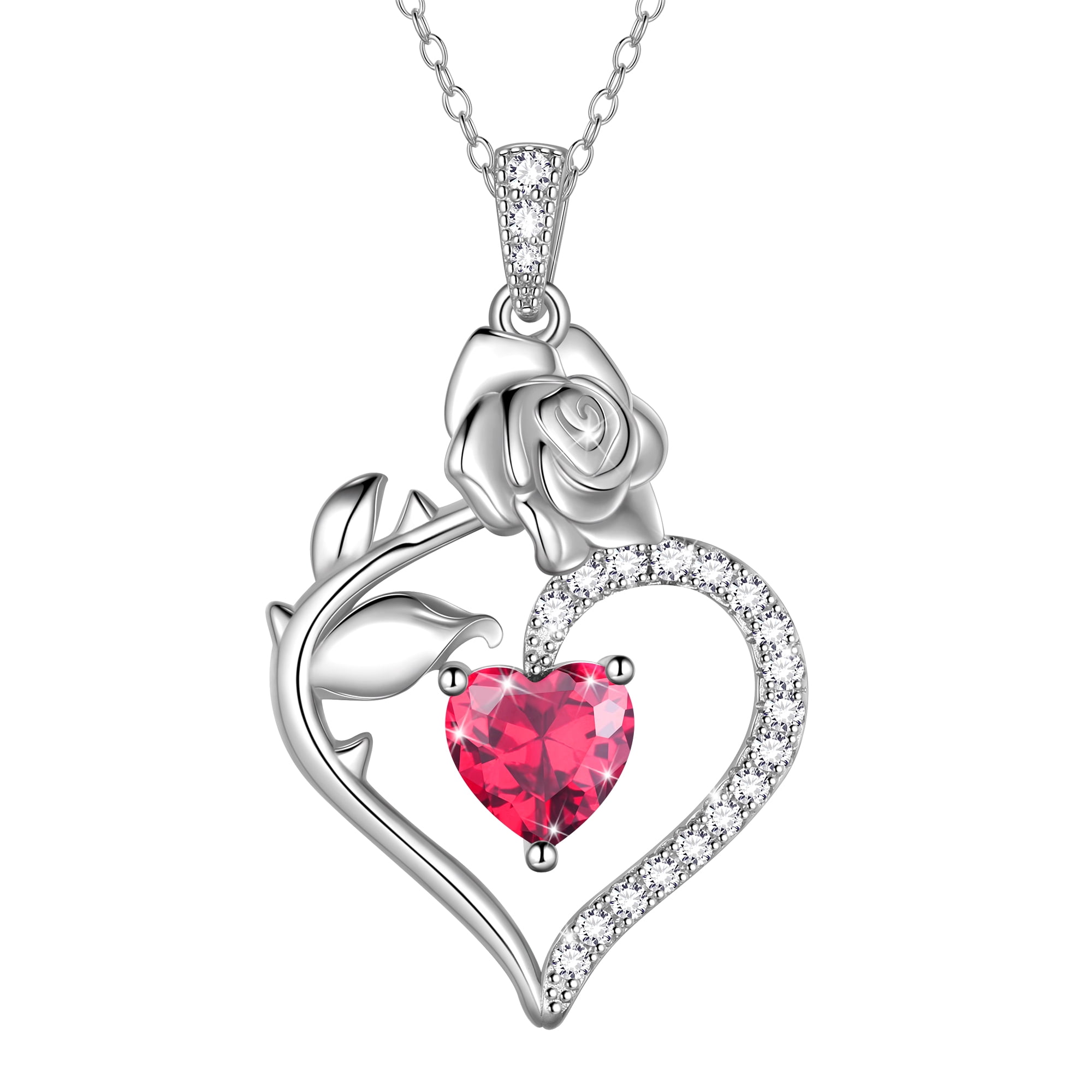 Beautlace 925 Sterling Silver Birthstone Necklace Rose Flower Heart Pendant Jewelry Christmas Valentines Mother s Day Gifts for Women Mom Wife Lover 0b4a9081 06bd 41dd 83d2 57941e56ca4a.d28864064fb7633081eb10b33982c9e8 - uosealmgroup.com