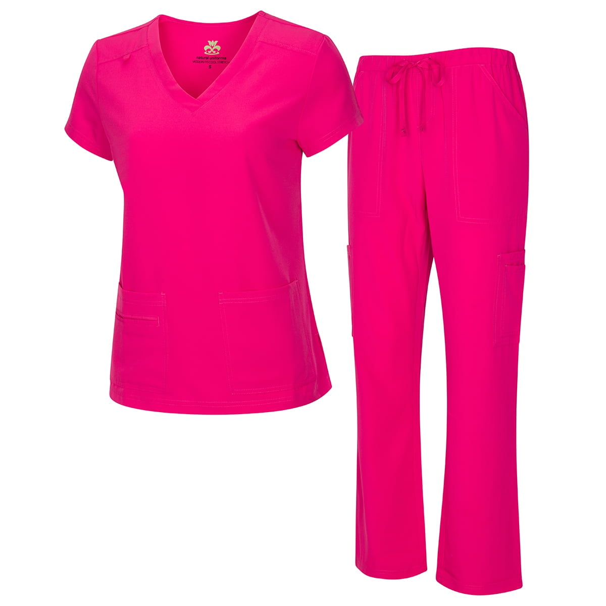 NATURAL UNIFORMS Womens Scrub Set Lightweight Stretch with 12 Pockets fe5964aa 29ca 45c3 8114 237153ce7658.519c1614b9c52858bc7af0fd4605ba22 - uosealmgroup.com